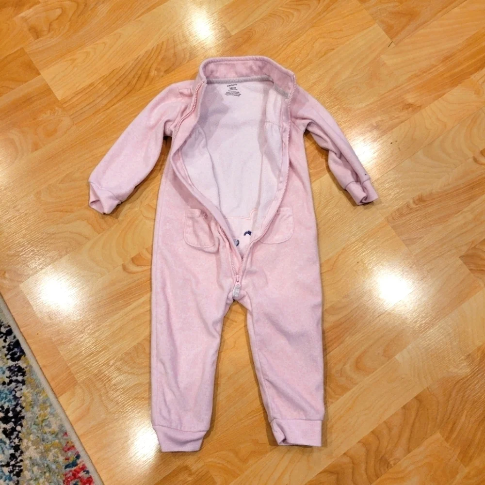 Carter's Fleece Jumpsuit Size 18 months